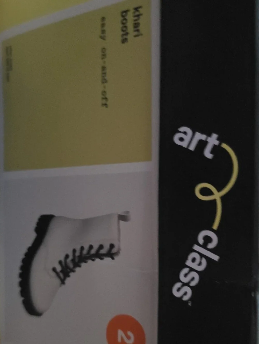 art class CREAM Kids Combat Khari Boots with Black Laces